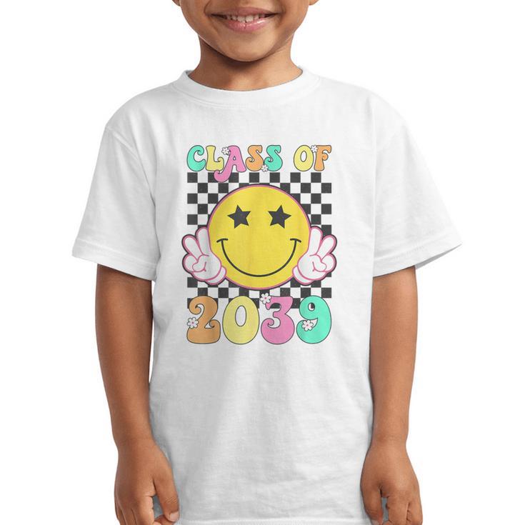 Retro Class Of 2039 Grow With Me Back To School Kindergarten Graphic Kid T-Shirt