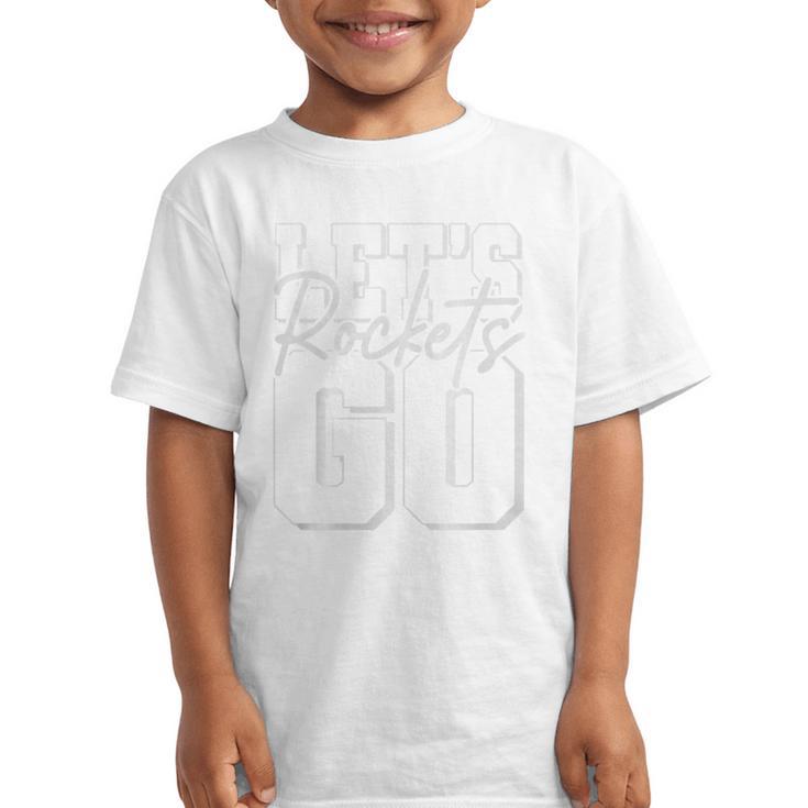 Rockets Back To School Spirit Premium Tri-Blend Graphic Kid T-Shirt