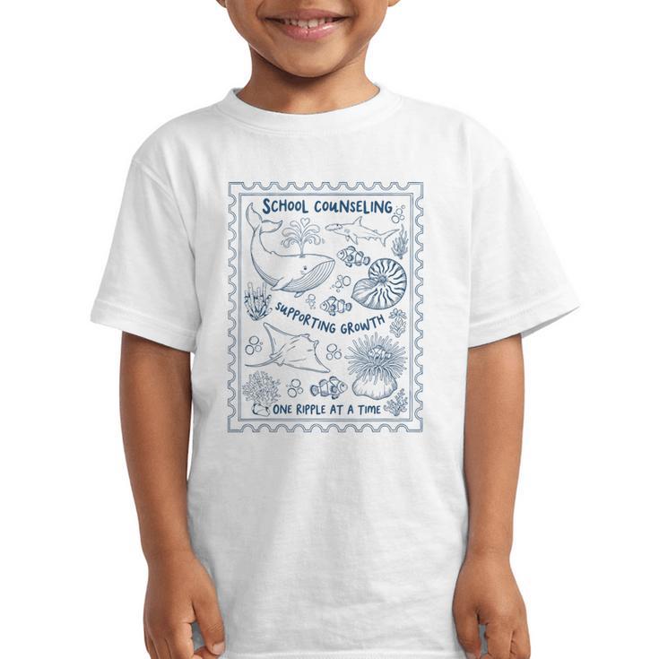 School Counselor Ocean Guidance Counselor Back To School Graphic Kid T-Shirt