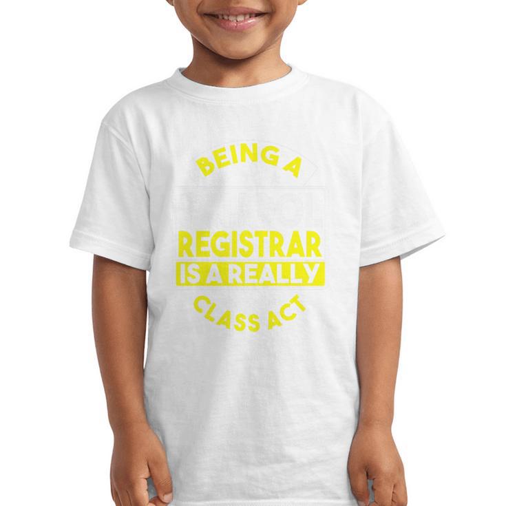 School Registry Student Enrollment Back To School Registrar Premium Graphic Kid T-Shirt