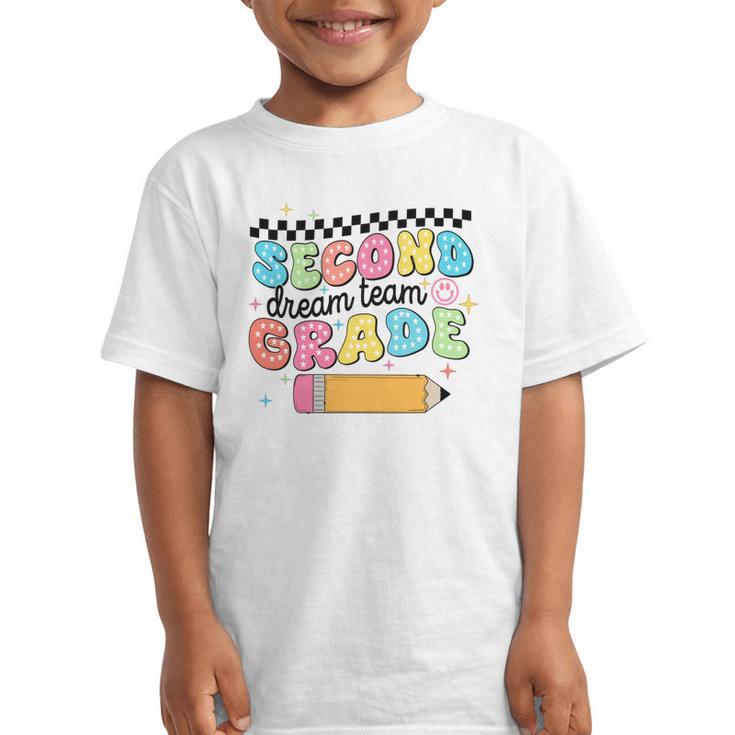 Second Grade Dream Team Back To School First Day Of School Performance Graphic Kid T-Shirt