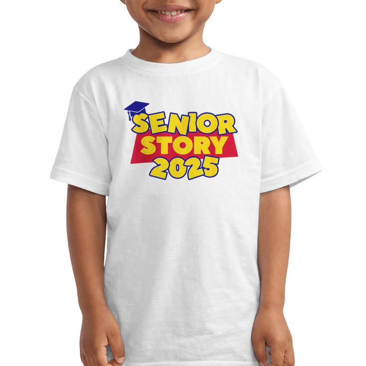 Senior 2025 Story Class Of 2025 Back To School 2025 Grad 25 Graphic Kid T-Shirt