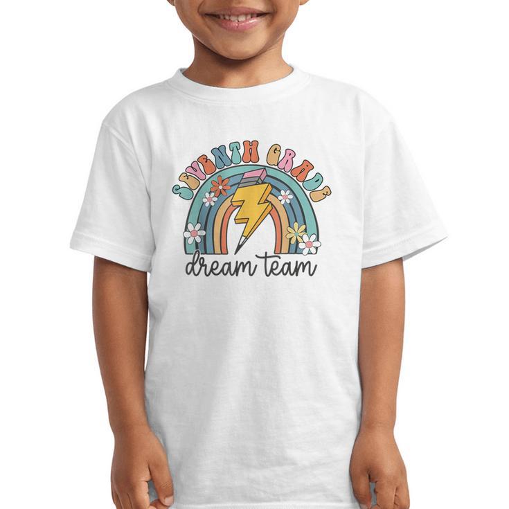 Seventh Grade Dream Team 1st Day Of 7th Grade Back To School Graphic Kid T-Shirt