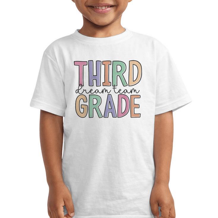 Third Grade Dream Team Back To School 3rd Grade Graphic Kid T-Shirt