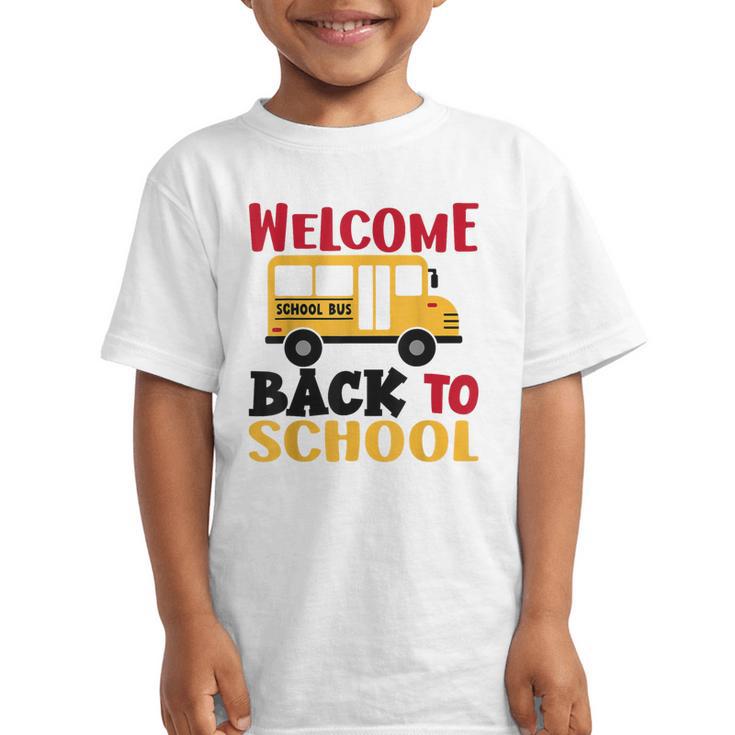 Welcome Back To School For Bus Drivers First Day Of School Graphic Kid T-Shirt