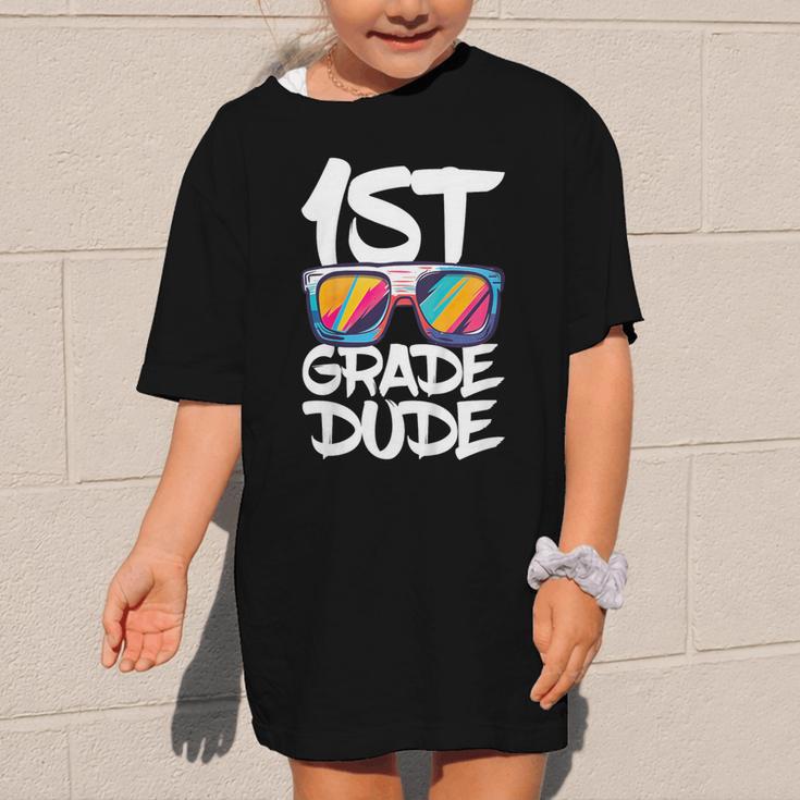 1st Grade Dude Shirt Back To School First Grade Boy Girl Graphic Kid T-Shirt