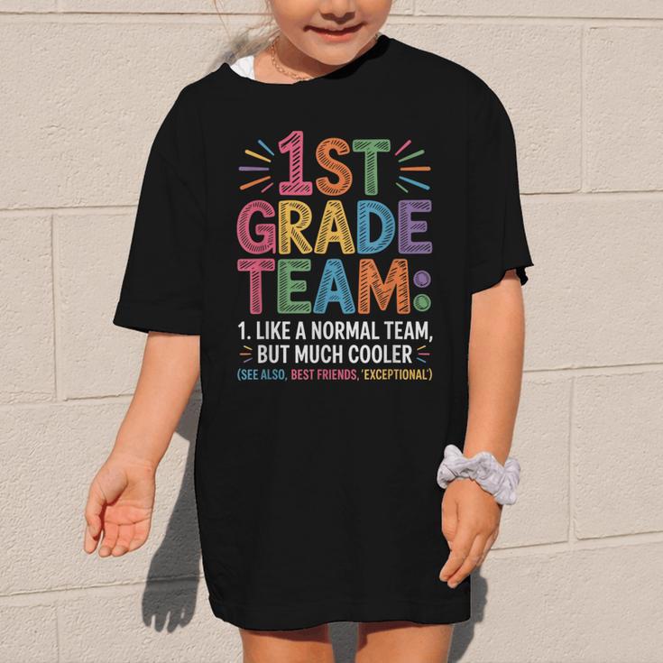 1st Grade Team Like Normal But Cooler Back To School Graphic Kid T-Shirt
