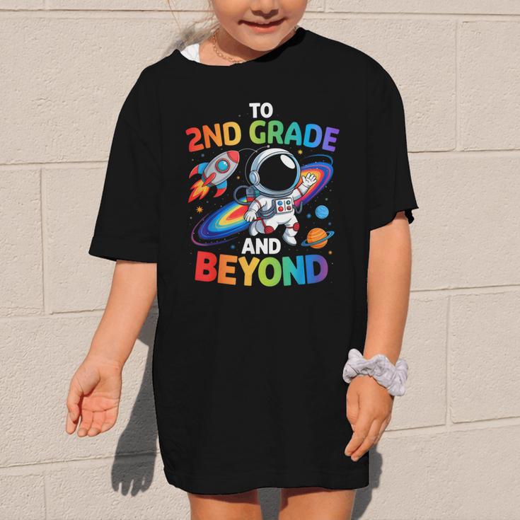 2nd Grade And Beyond Second Grade Astronaut Back To School Graphic Kid T-Shirt 2nd Grade And Beyond Second Grade Astronaut Back To School Graphic Kid T-Shirt