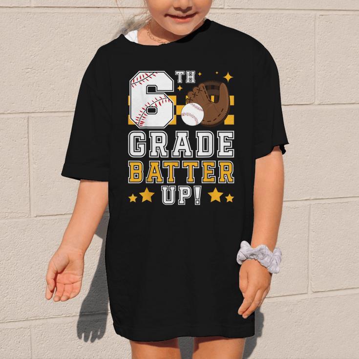 6th Grade Batter Up Baseball First Day Back To School Graphic Kid T-Shirt 6th Grade Batter Up Baseball First Day Back To School Graphic Kid T-Shirt