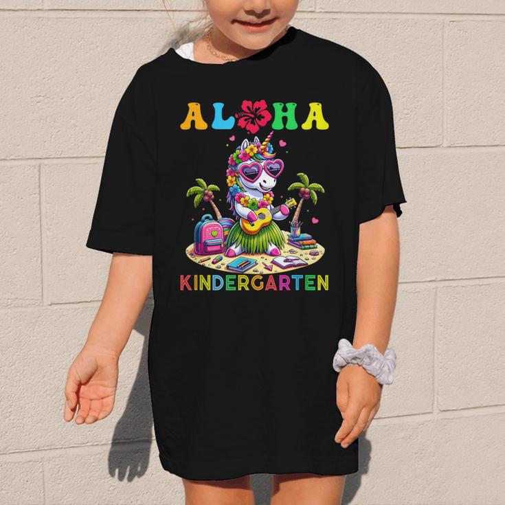 Aloha Kindergarten Unicorn Hawaii Back To School Kids Girl Graphic Kid T-Shirt
