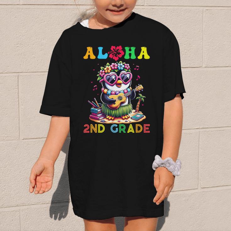Aloha Second Grade Penguin Hawaii Back To School Kids Girl Graphic Kid T-Shirt Aloha Second Grade Penguin Hawaii Back To School Kids Girl Graphic Kid T-Shirt