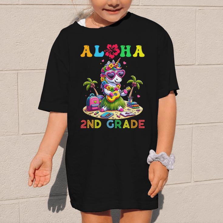 Aloha Second Grade Unicorn Hawaii Back To School Kids Girl Graphic Kid T-Shirt Aloha Second Grade Unicorn Hawaii Back To School Kids Girl Graphic Kid T-Shirt