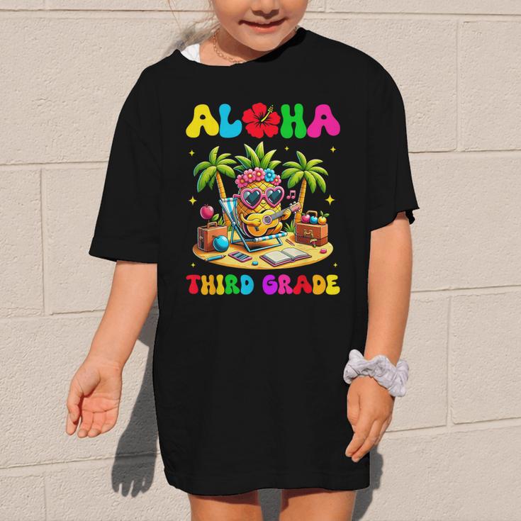 Aloha Third Grade Pineapple Hawaii Back To School Kids Girl Graphic Kid T-Shirt Aloha Third Grade Pineapple Hawaii Back To School Kids Girl Graphic Kid T-Shirt