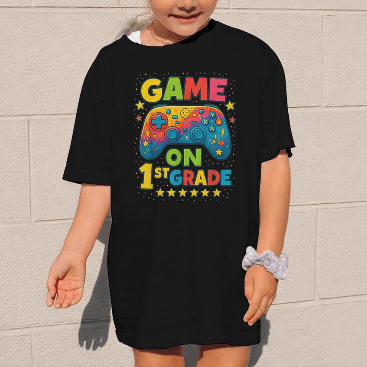 Back To School 1st Grade Boys Gamer First Day School Level Graphic Kid T-Shirt