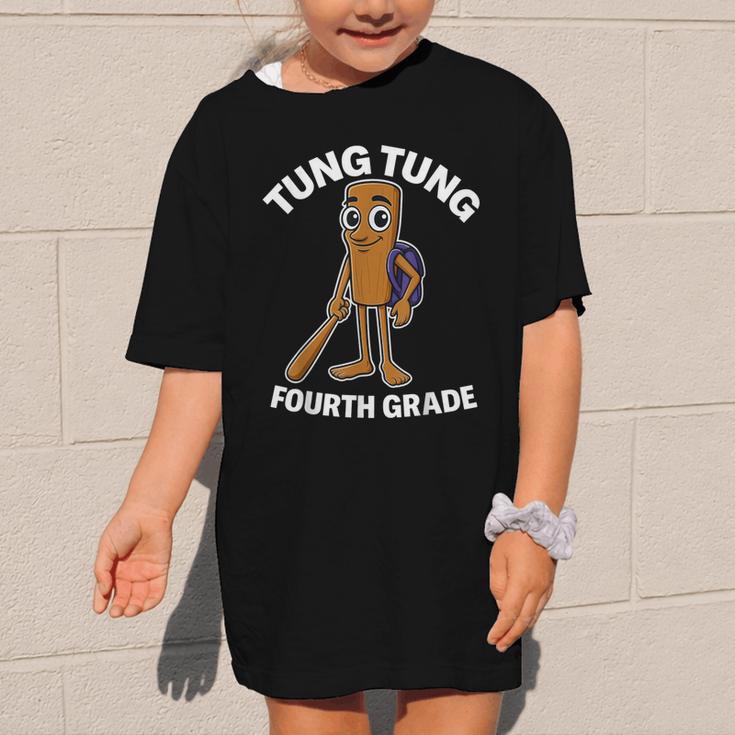 Back To School 4th Grade Italian Brainrot Tung Tung Sahur Graphic Kid T-Shirt Back To School 4th Grade Italian Brainrot Tung Tung Sahur Graphic Kid T-Shirt