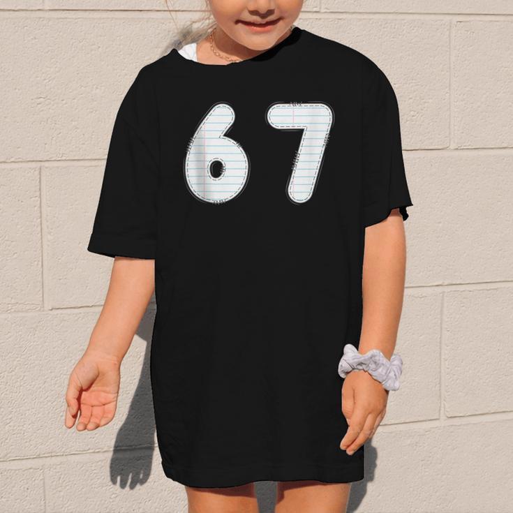 Back To School 67 Notebook Number For Class Year Graphic Kid T-Shirt
