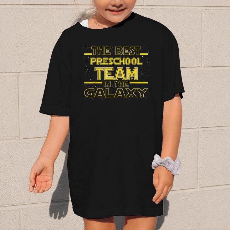 Back To School Best Preschool Team In The Galaxy Space Out Graphic Kid T-Shirt
