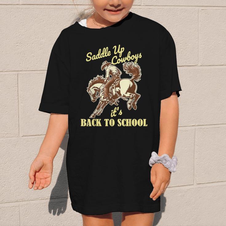 Back To School Cowboy Rodeo Country Western Saddle Up Boys Graphic Kid T-Shirt