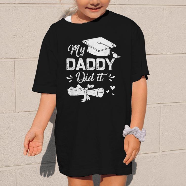 Back To School My Daddy Did It Graduation Proud Dad Graduated Small Graphic Kid T-Shirt Back To School My Daddy Did It Graduation Proud Dad Graduated Small Graphic Kid T-Shirt