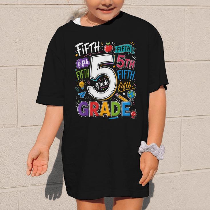 Back To School Fifth 5th Grade Classroom Typography Graphic Kid T-Shirt Back To School Fifth 5th Grade Classroom Typography Graphic Kid T-Shirt