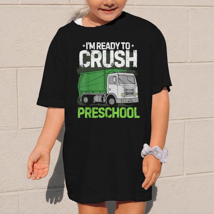 Back To School First Day Of Preschool Garbage Truck Boys Graphic Kid T-Shirt