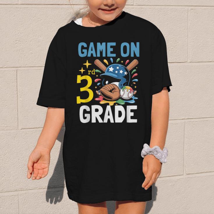 Back To School Game On Third Grade Baseball First Day Boys Graphic Kid T-Shirt Back To School Game On Third Grade Baseball First Day Boys Graphic Kid T-Shirt