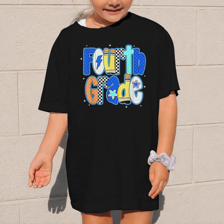 Back To School Hello Fourth Grade Team 4th Grade Boy Girl Graphic Kid T-Shirt