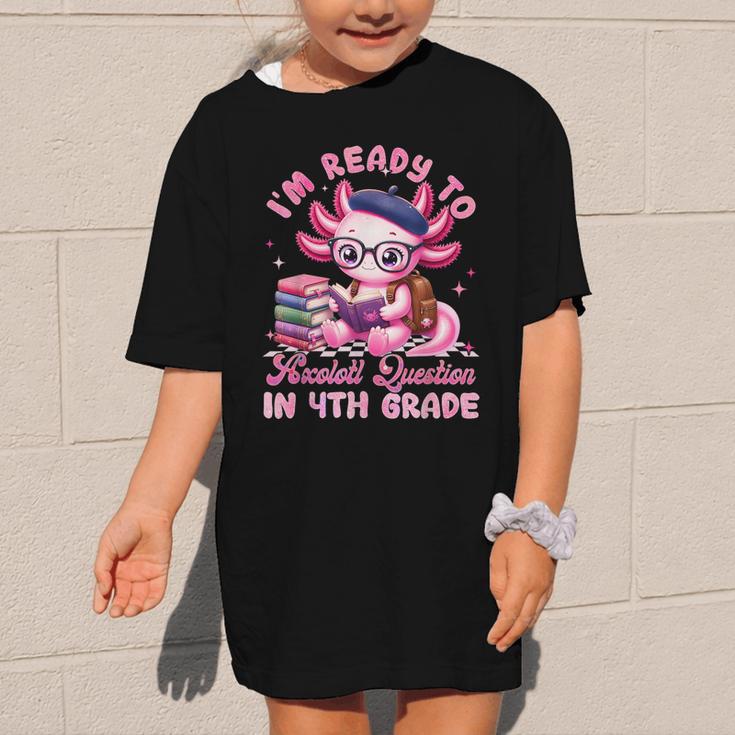 Back To School I'm Ready To Axolotl Question In 4th Grade Graphic Kid T-Shirt Back To School I'm Ready To Axolotl Question In 4th Grade Graphic Kid T-Shirt