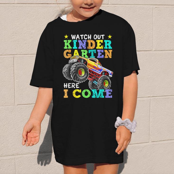 Back To School Kindergarten Here I Come For Boy Kid Truck Graphic Kid T-Shirt
