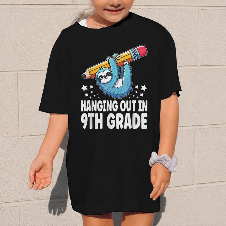 Back To School Ninth Grade Sloth Hanging Out In 9th Grade Graphic Kid T-Shirt Back To School Ninth Grade Sloth Hanging Out In 9th Grade Graphic Kid T-Shirt