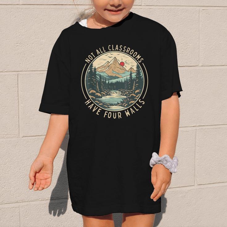 Back To School Not All Classrooms Have Four Walls Camping Graphic Kid T-Shirt Back To School Not All Classrooms Have Four Walls Camping Graphic Kid T-Shirt