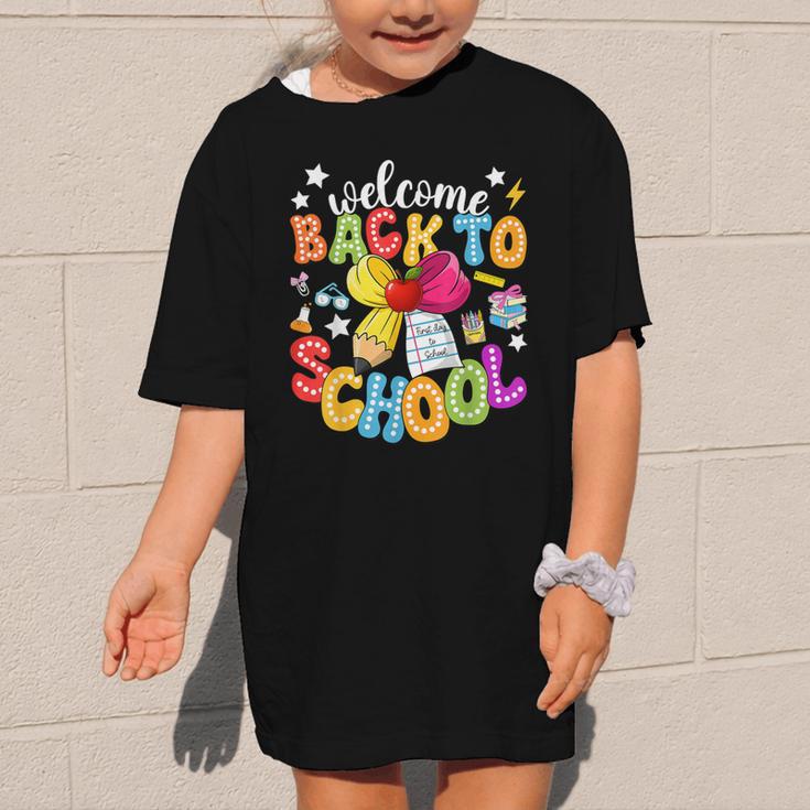 Back To School Pencil Coquette Bow First Day Of School Kids Graphic Kid T-Shirt Back To School Pencil Coquette Bow First Day Of School Kids Graphic Kid T-Shirt