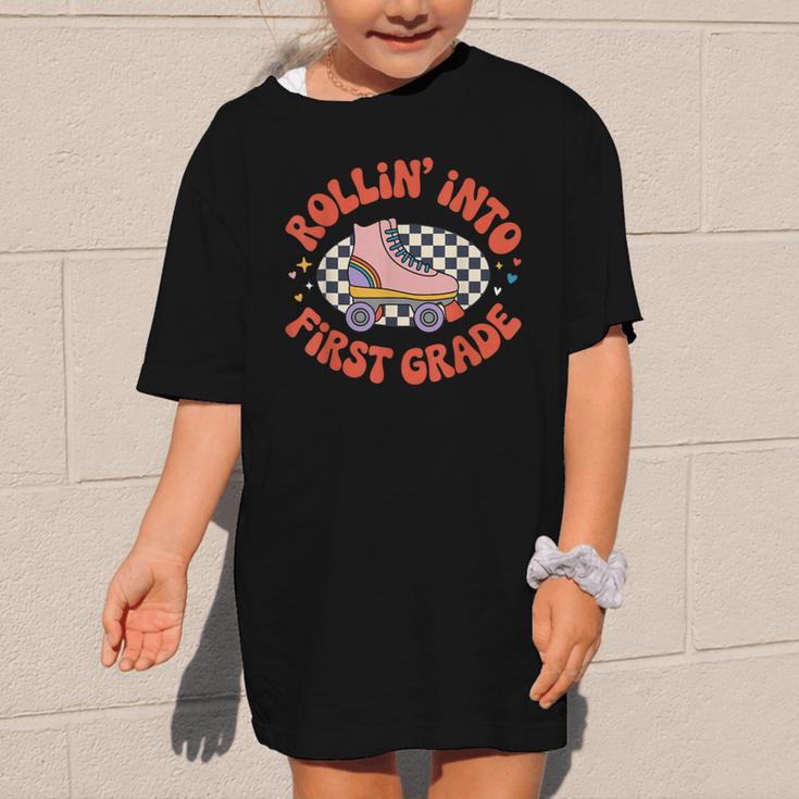 Back To School Rollin Into First Grade Girls Graphic Kid T-Shirt Back To School Rollin Into First Grade Girls Graphic Kid T-Shirt
