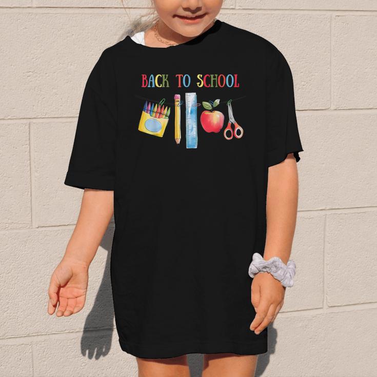 Back To School Shirt Apple Crayons Pencil Ruler Cute Graphic Graphic Kid T-Shirt Back To School Shirt Apple Crayons Pencil Ruler Cute Graphic Graphic Kid T-Shirt