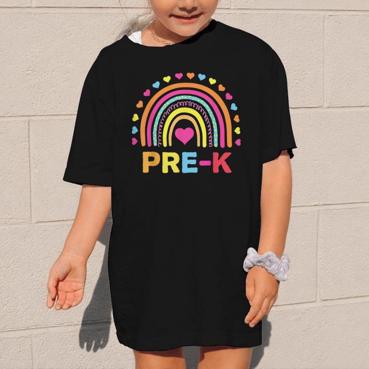 Back To School Shirt Rainbow Happy First Day Of Pre-K Graphic Kid T-Shirt Back To School Shirt Rainbow Happy First Day Of Pre-K Graphic Kid T-Shirt