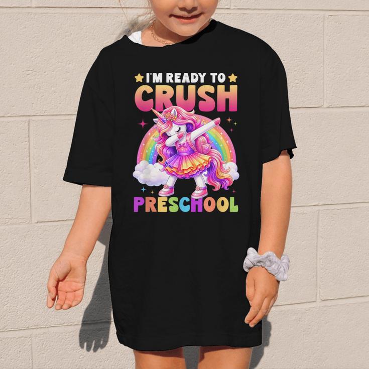 Back To School Unicorn Girls I'm Ready To Crush Preschool Graphic Kid T-Shirt Back To School Unicorn Girls I'm Ready To Crush Preschool Graphic Kid T-Shirt