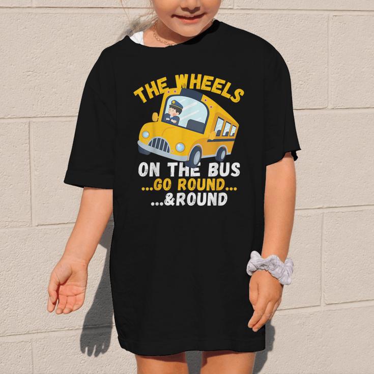 Back To School The Wheels On The Bus Go Round And Round Kids Graphic Kid T-Shirt Back To School The Wheels On The Bus Go Round And Round Kids Graphic Kid T-Shirt