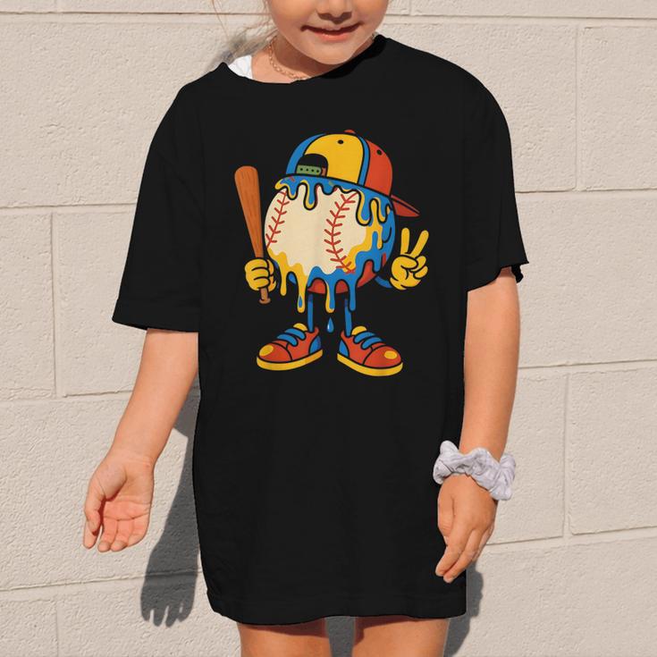 Baseball Ice Cream Drip Youth Back To School Baseball Stuff Graphic Kid T-Shirt Baseball Ice Cream Drip Youth Back To School Baseball Stuff Graphic Kid T-Shirt