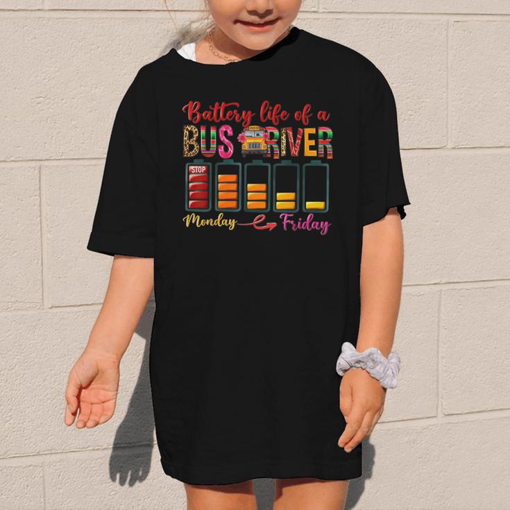 Battery Life Of A Bus Driver First Day Back To School Graphic Kid T-Shirt Battery Life Of A Bus Driver First Day Back To School Graphic Kid T-Shirt