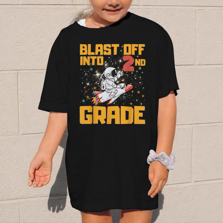 Blast Off Into Second Grade Back To School 2nd Graders Graphic Kid T-Shirt Blast Off Into Second Grade Back To School 2nd Graders Graphic Kid T-Shirt