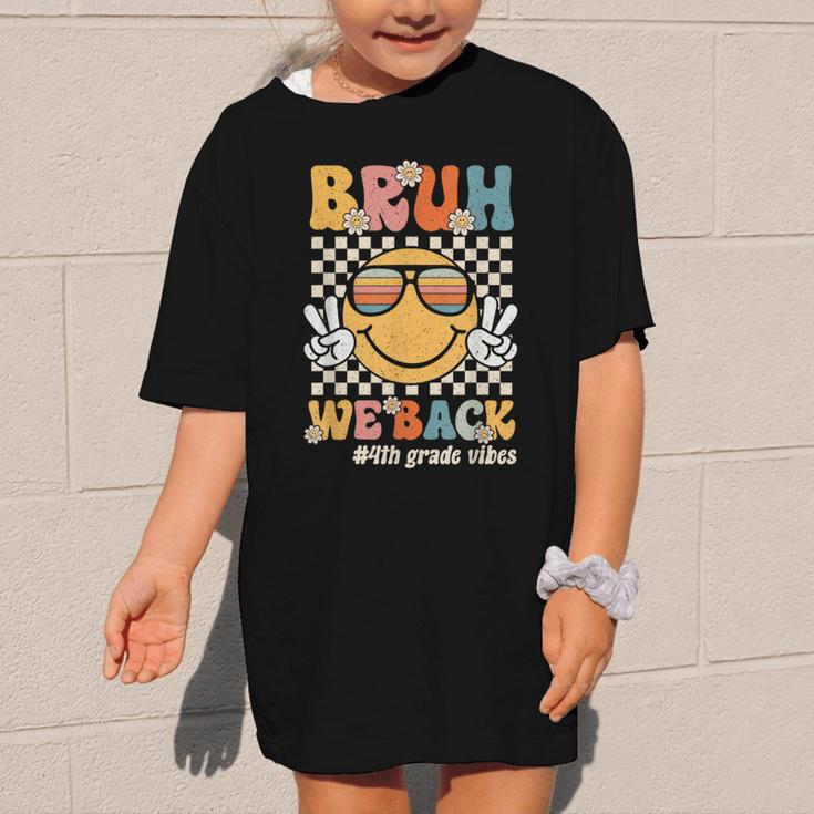 Bruh We Back 4th Grade Vibes Back To School Fourth Grade Graphic Kid T-Shirt Bruh We Back 4th Grade Vibes Back To School Fourth Grade Graphic Kid T-Shirt