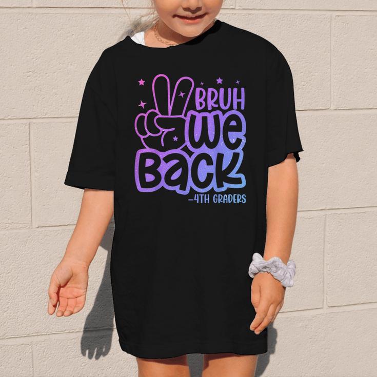 Bruh We Back 4th Graders Back To School Fourth Grade Kids Graphic Kid T-Shirt