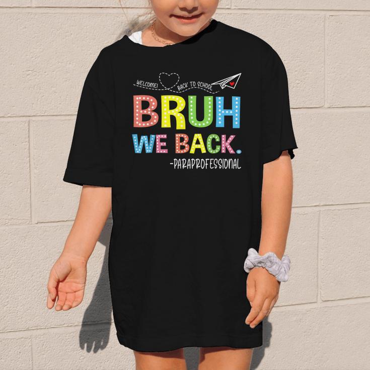 Bruh We Back Paraprofessionals Welcome Back To School Para Graphic Kid T-Shirt Bruh We Back Paraprofessionals Welcome Back To School Para Graphic Kid T-Shirt
