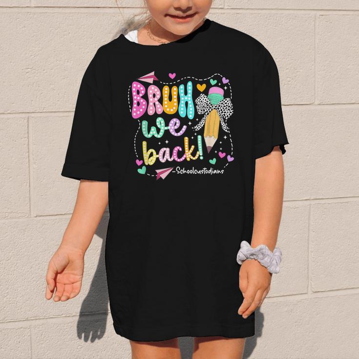Bruh We Back School Custodians Pencil Back To School Graphic Kid T-Shirt Bruh We Back School Custodians Pencil Back To School Graphic Kid T-Shirt
