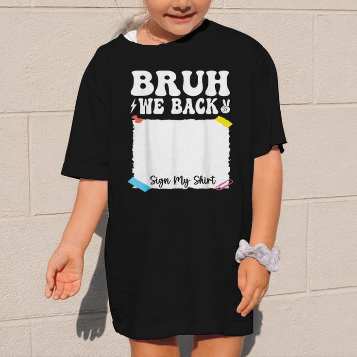 Bruh We Back To School First Day Boys Teens Student Sign My Graphic Kid T-Shirt Bruh We Back To School First Day Boys Teens Student Sign My Graphic Kid T-Shirt