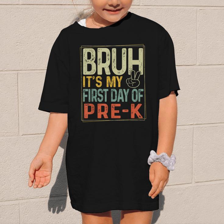 Bruh Its My First Day Of Pre K PreK Back To School Boys Kids Graphic Kid T-Shirt