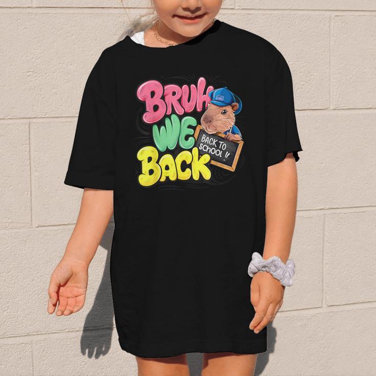 Bruh Wir UnterstüTzen Den Ersten Schulday Back To School Capybara Graphic Kid T-Shirt Bruh Wir UnterstüTzen Den Ersten Schulday Back To School Capybara Graphic Kid T-Shirt