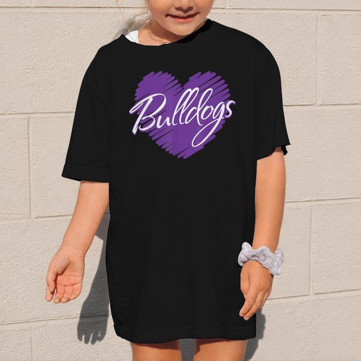 Bulldogs Heart Back To School Spirit P Graphic Kid T-Shirt Bulldogs Heart Back To School Spirit P Graphic Kid T-Shirt