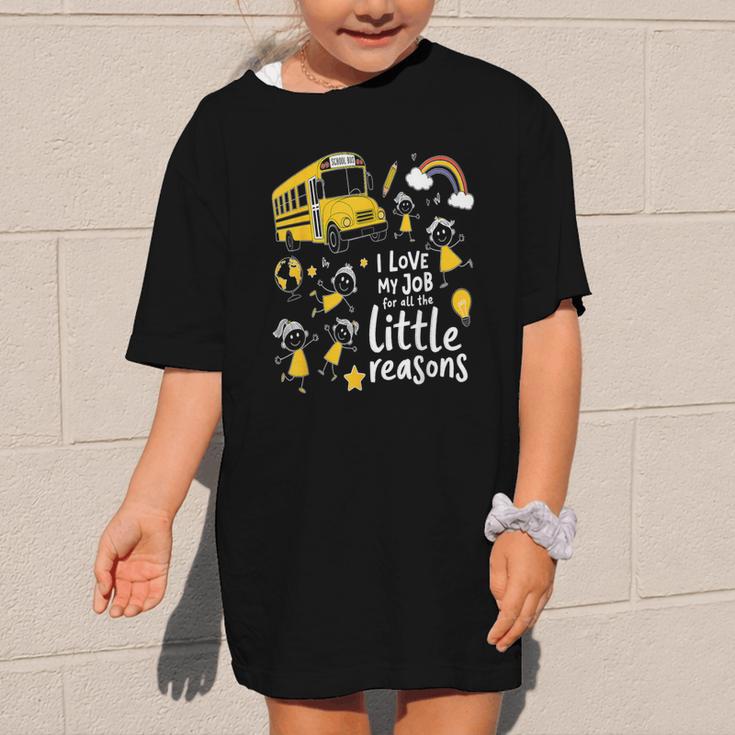 Bus Driver I Love My Job Little Reasons Back To School Graphic Kid T-Shirt Bus Driver I Love My Job Little Reasons Back To School Graphic Kid T-Shirt
