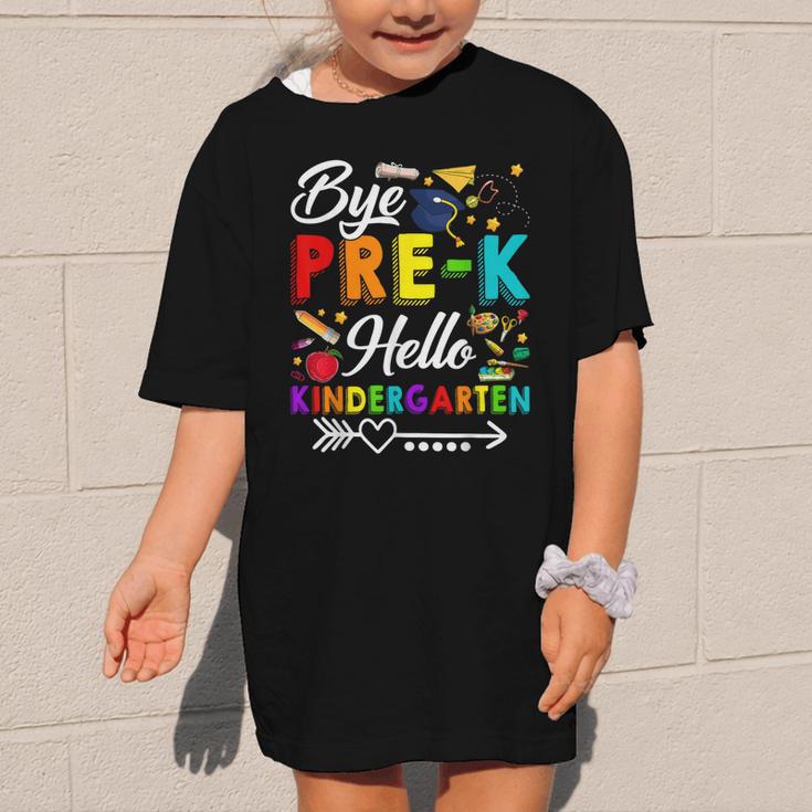 Bye Pre-K Hello Kindergarten Students Pupils Back To School Graphic Kid T-Shirt Bye Pre-K Hello Kindergarten Students Pupils Back To School Graphic Kid T-Shirt
